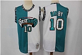 Grizzlies 10 Mike Bibby Blue White Split Hardwood Classics Jersey Dzhi,baseball caps,new era cap wholesale,wholesale hats